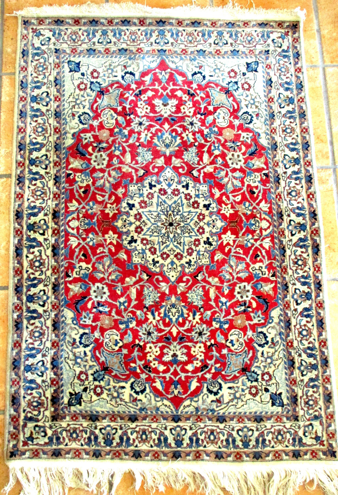 EXCEPTIONALLY FINE, PART SILK, NAIN RUG