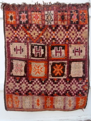 MOROCCAN BERBER RARE INSCRIBED RUG