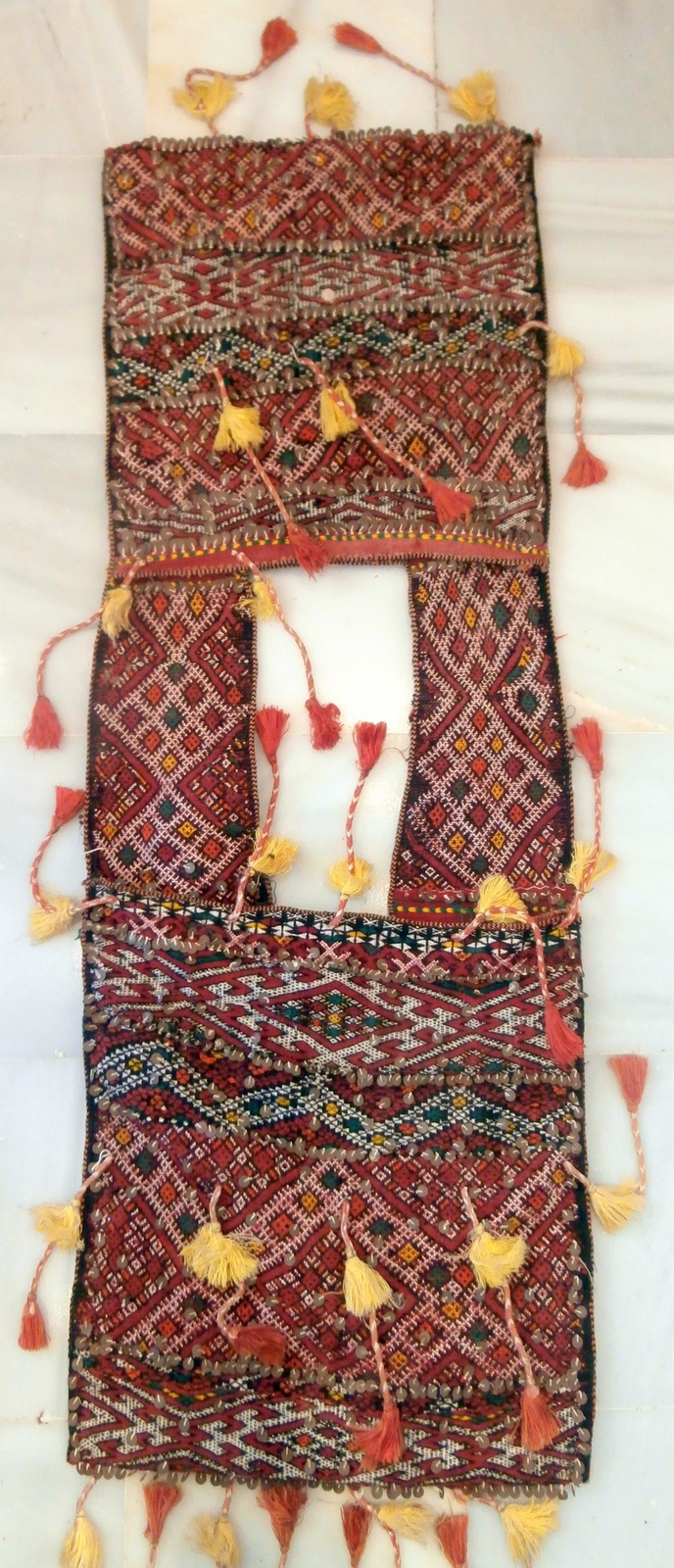 MOROCCAN BERBER PART SILK SADDLE BAGS